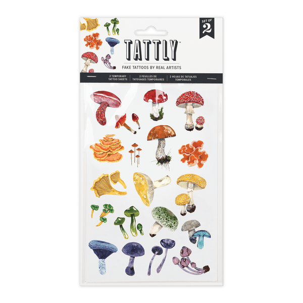 Colorful Mushrooms Tattoo Sheets - Harmony