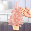 12" Blush Pink Artificial Canadian Pine Tree - Harmony