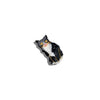 Hand - painted Tuxedo Cat Brooch - Harmony