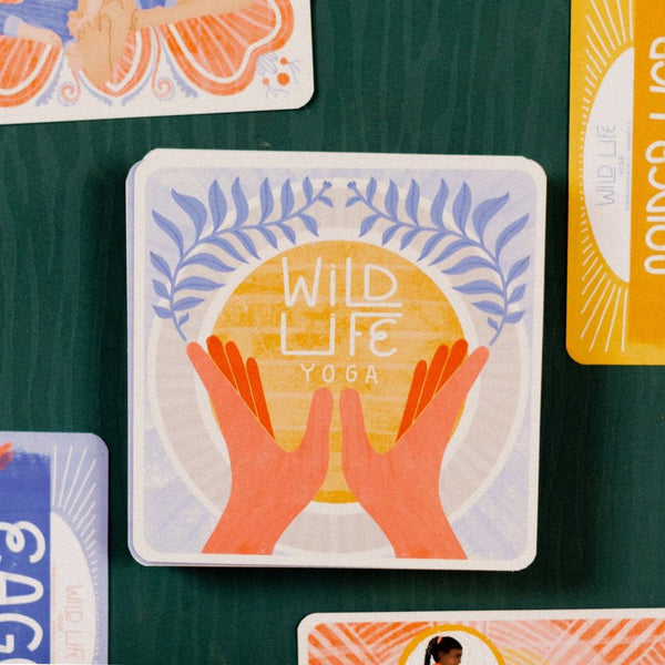 Wild Life Yoga Family Partner Pose Cards - Harmony