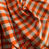 Orange & Grey Shantung Silk - Harmony