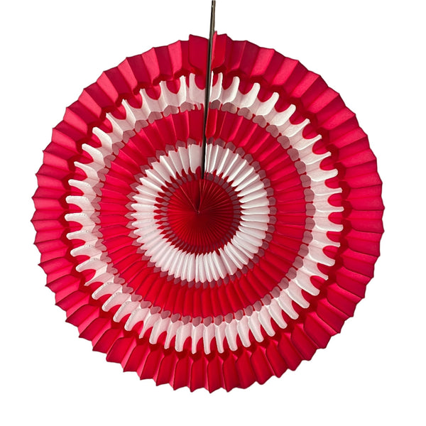 16 Inch Striped Tissue Fan - Harmony