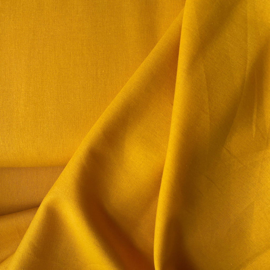 Washed Linen Blend / Mustard - Harmony