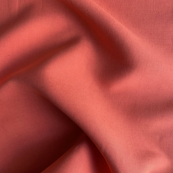 Coral Pink Silk/Linen Blend - Harmony