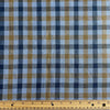 Blue & Gold Check Linen - Harmony