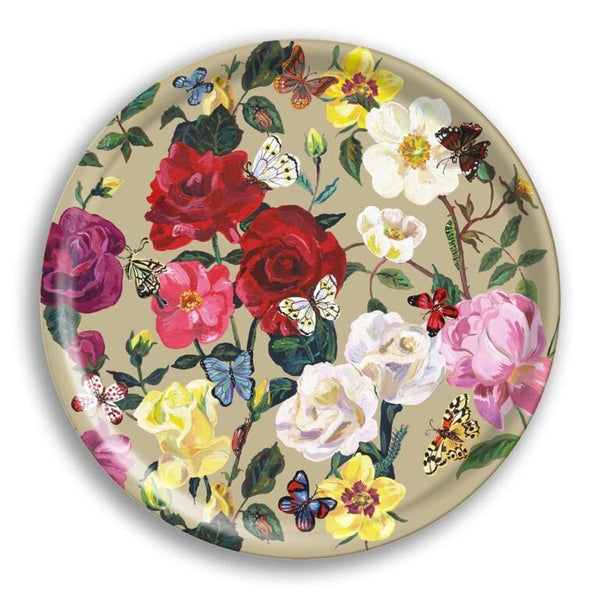 Roses Large Round Tray - Harmony