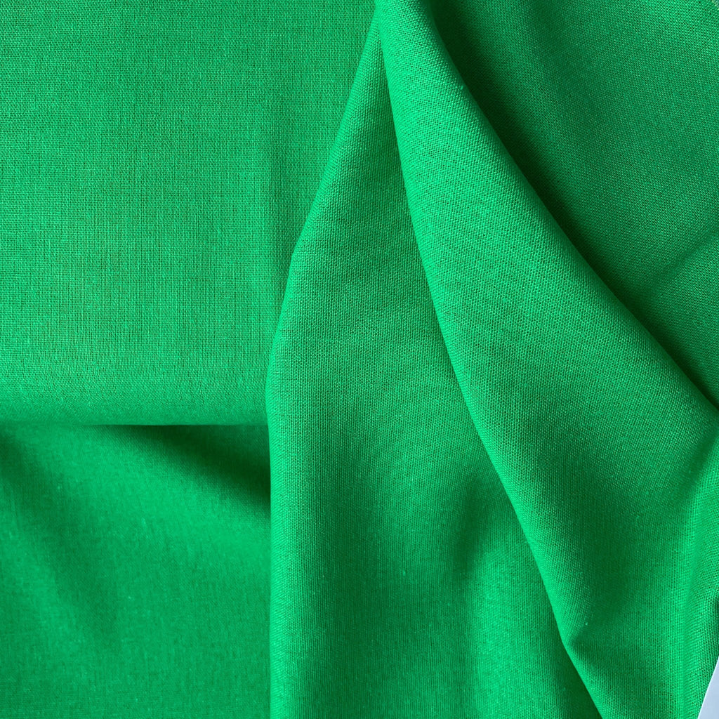 Washed Linen Blend / Kelly Green - Harmony