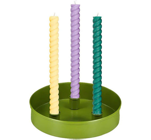 Candle Platter / Olive - Harmony