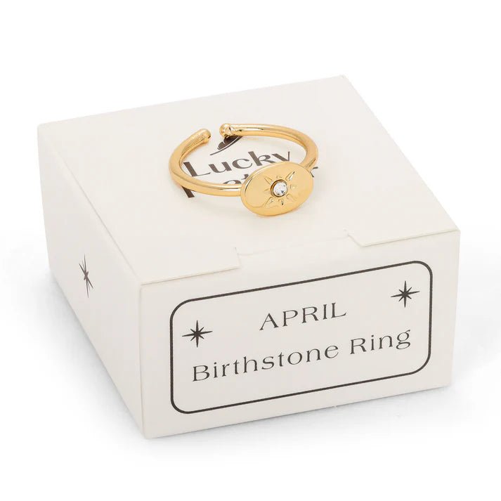 Birthstone Signet Ring - April - Harmony