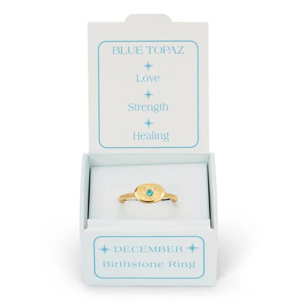 Birthstone Signet Ring - December - Harmony