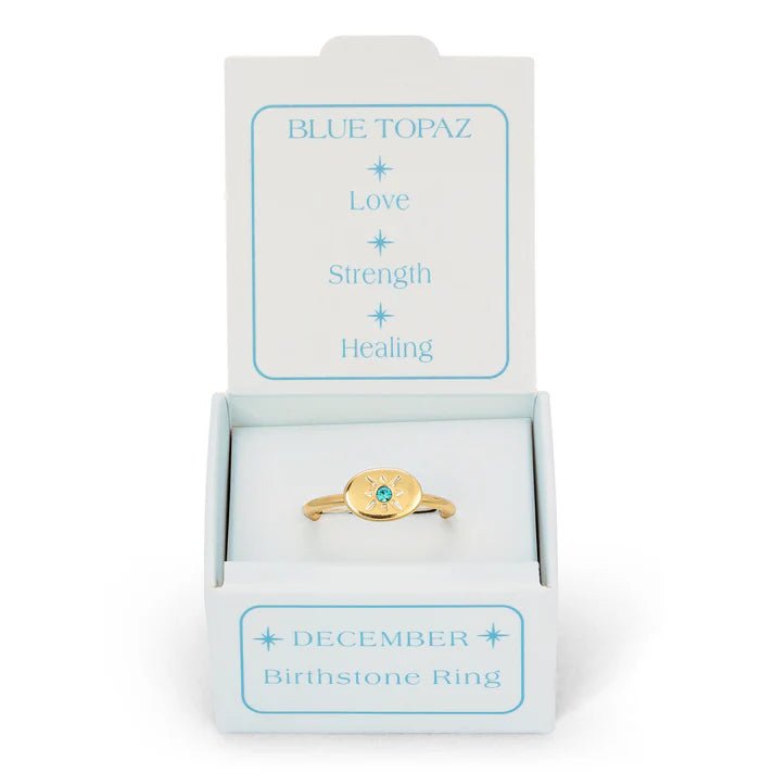 Birthstone Signet Ring - December - Harmony