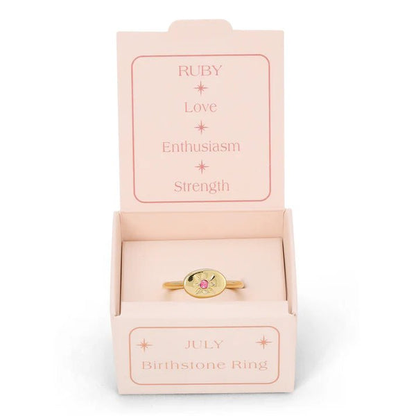 Birthstone Signet Ring - July - Harmony