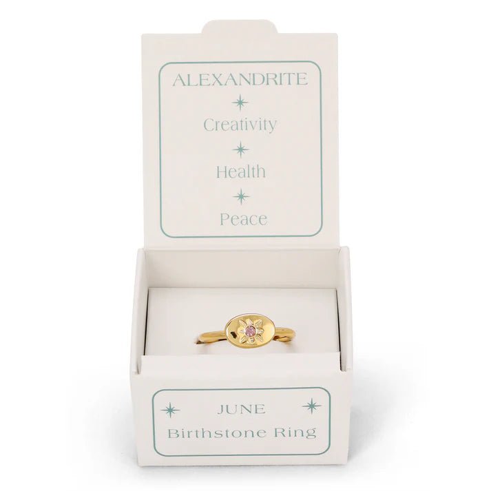 Birthstone Signet Ring - June - Harmony