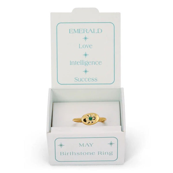 Birthstone Signet Ring - May - Harmony