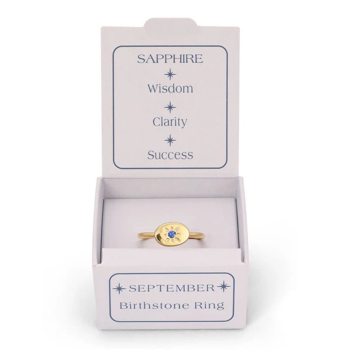 Birthstone Signet Ring - September - Harmony