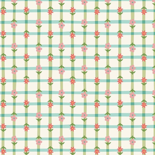 Love Bugs / Petal Plaid / Green & Turquoise - Harmony