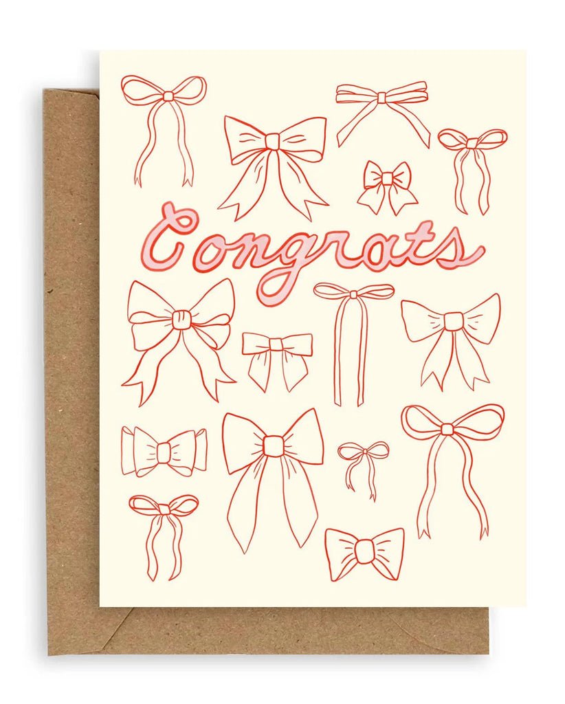 Bow Outline Congrats Card - Harmony