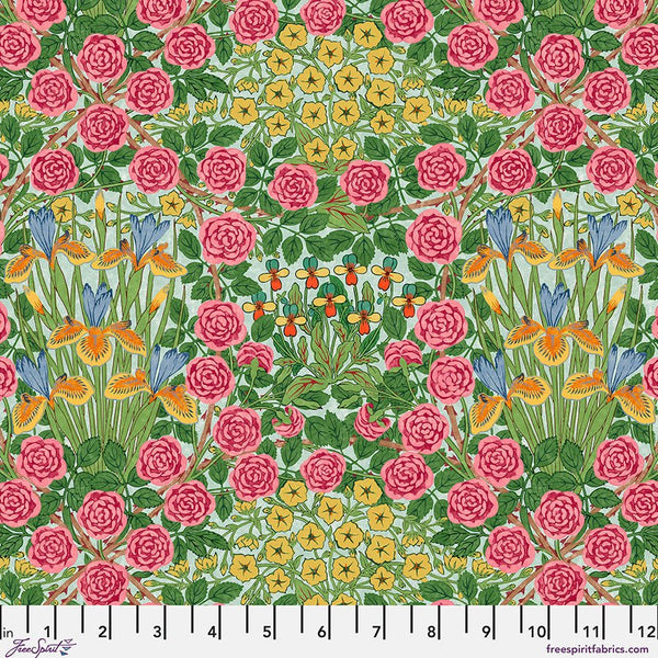 Bedford Park Cotton Lawn / Campanula / Seaglass - Harmony