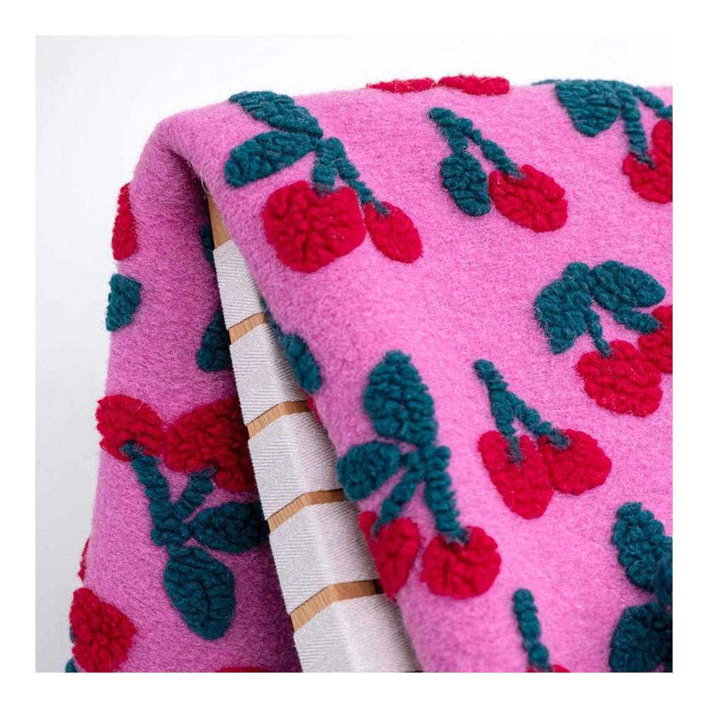 Cherry Pick Textured Wool Blanket - Harmony