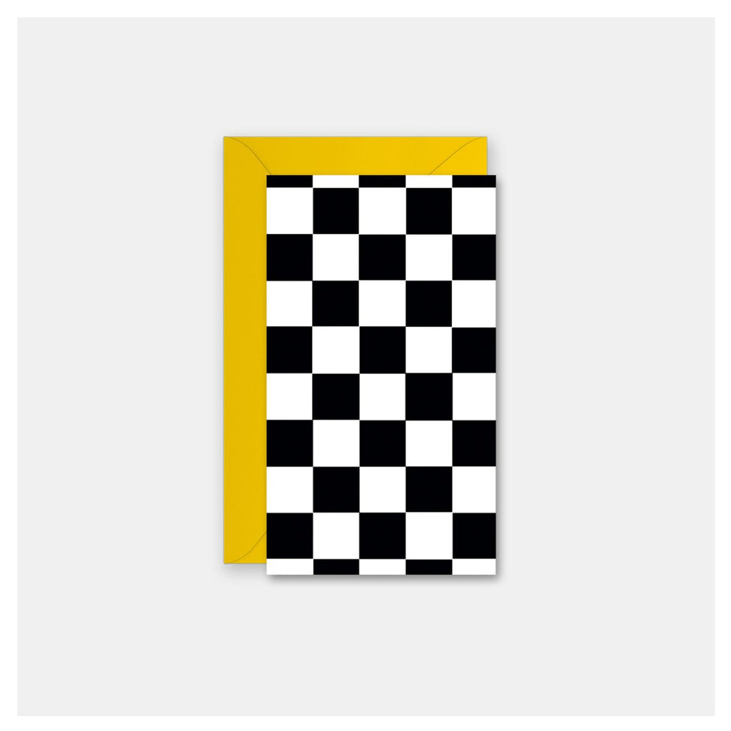 Black & White Checkerboard Enclosure Card - Harmony