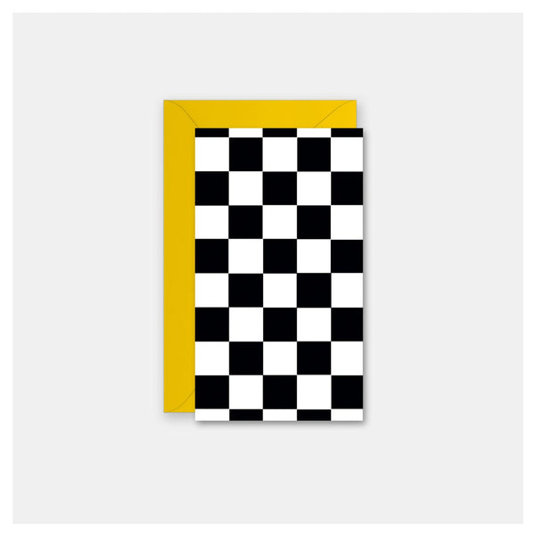 Black & White Checkerboard Enclosure Card - Harmony