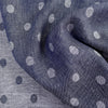 Navy Dot Linen Jacquard - Harmony