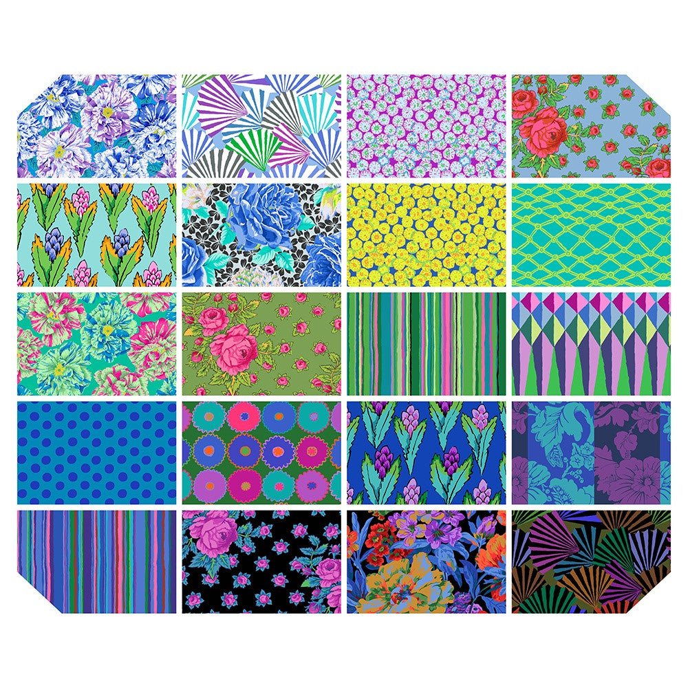 Kaffe Fassett February 2026 2.5 Inch Strips Design Roll / Cool – Harmony