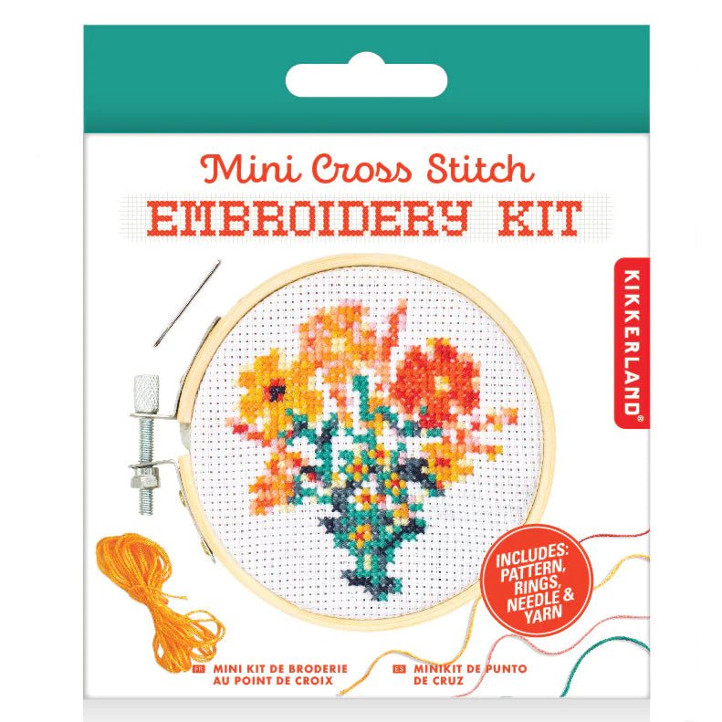 Flowers Mini Cross Stitch Kit - Harmony
