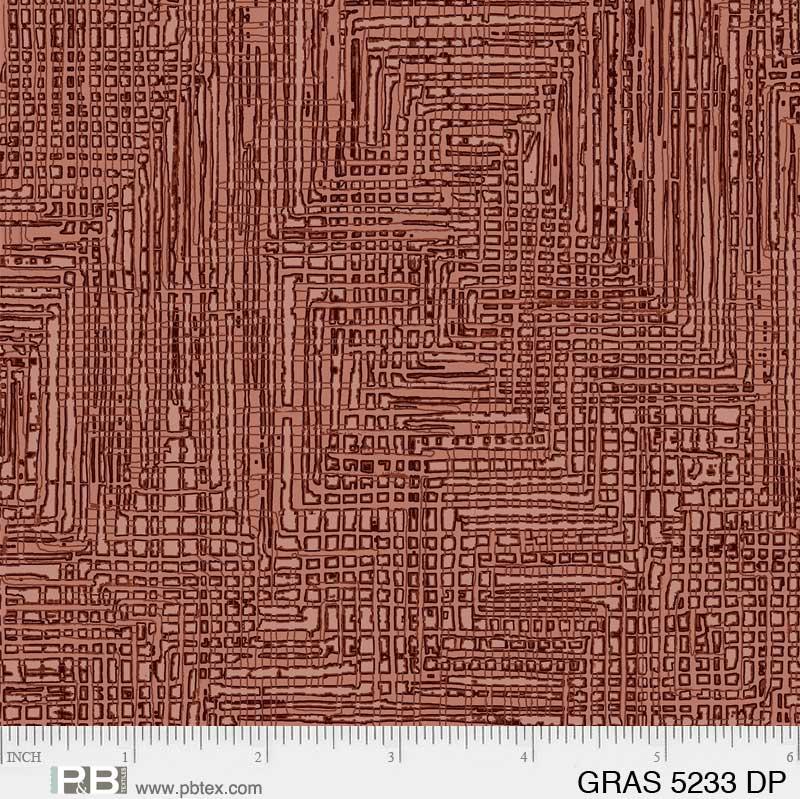 Grass Roots / Grasscloth / Light Burgundy - Harmony