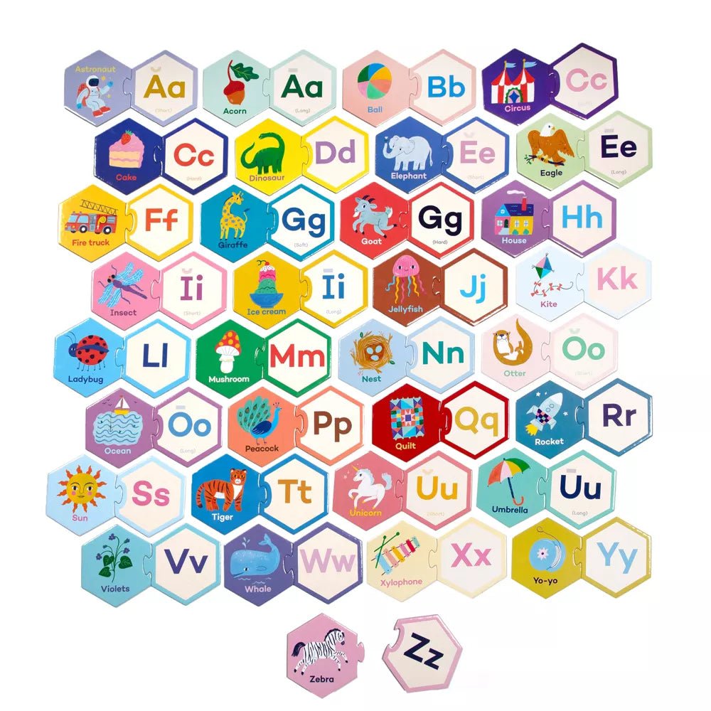 Alphabet Hexagon Puzzle Pairs - Harmony