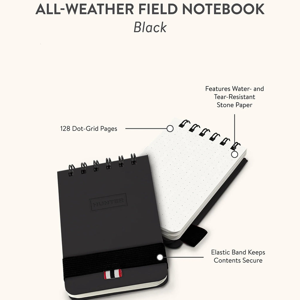 Hunter All - Weather Field Book / Black - Harmony