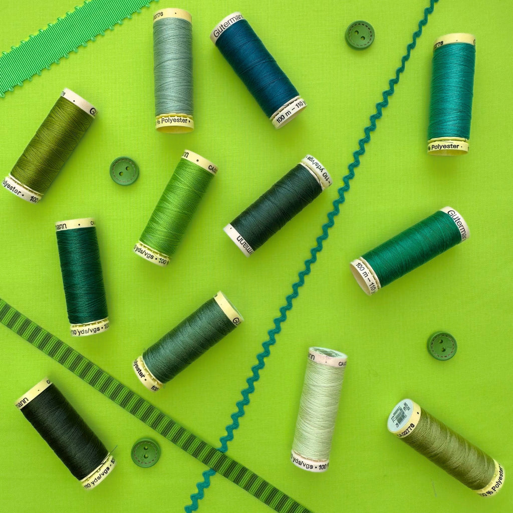 Green & Teal Sew - all Thread 100m - Harmony