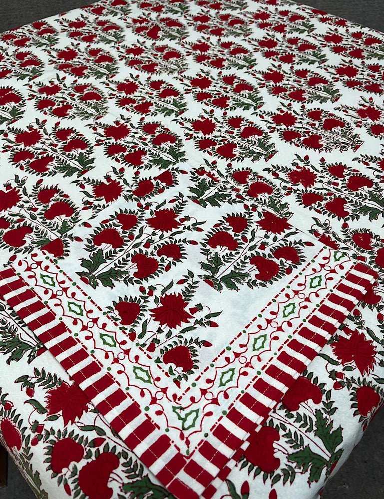 Hand Block - Printed Cotton Tablecloth 60x90 - Harmony