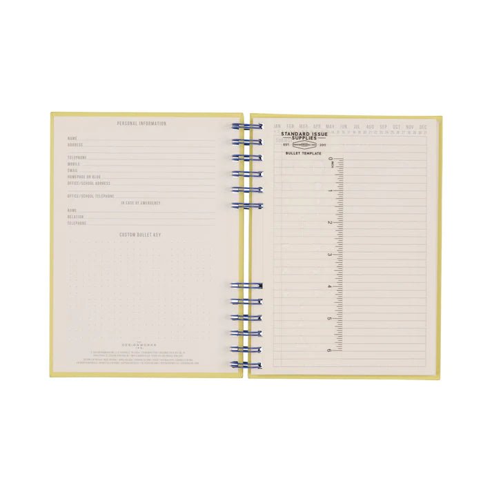 Standard Issue Planner Notebook No. 12 - Cobalt & Citron - Harmony