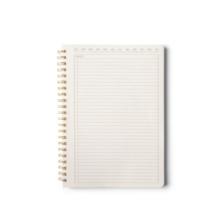 Textured Paper Twin Wire Notebook - Medium Terracotta - Harmony