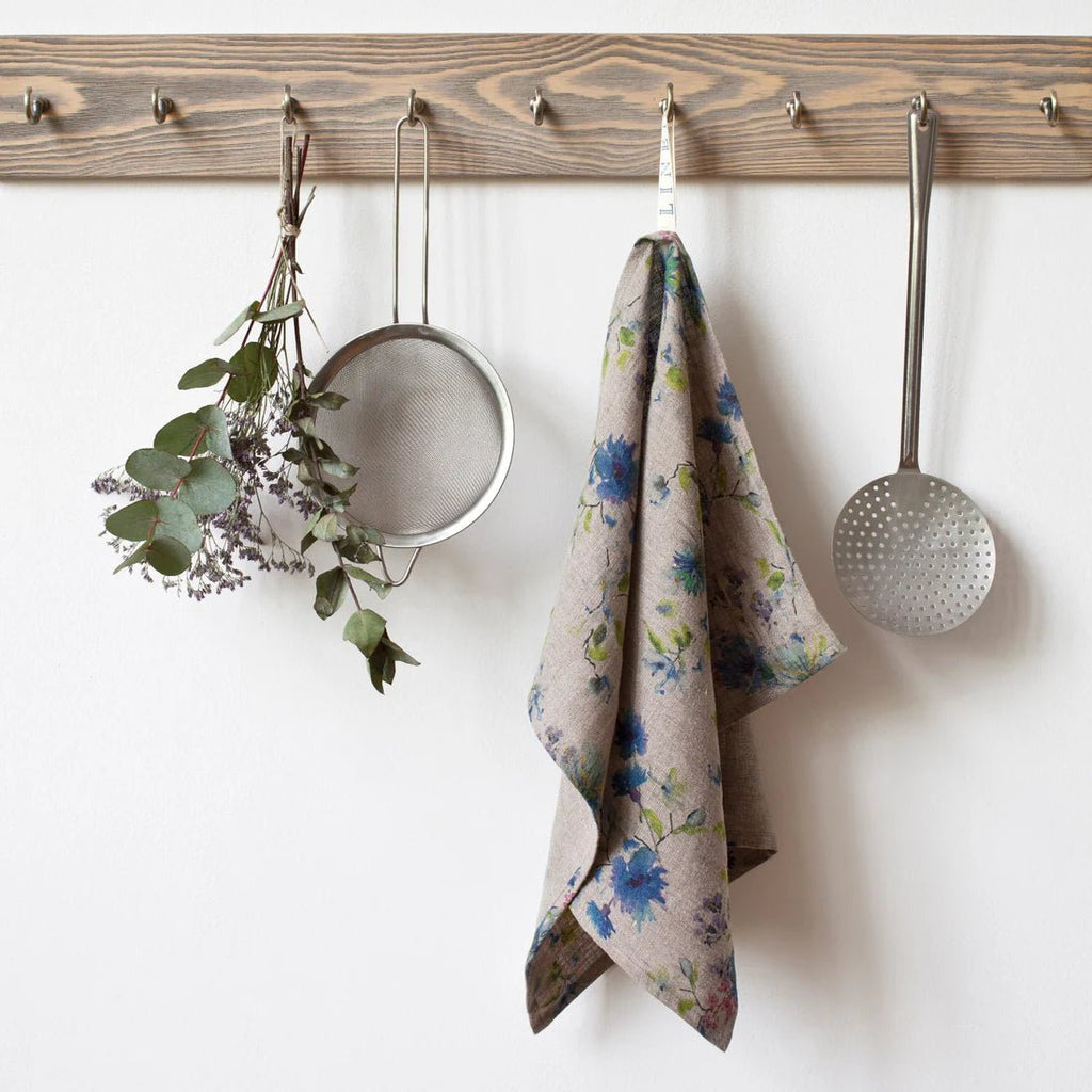 Patterned Linen Kitchen Towel - Harmony