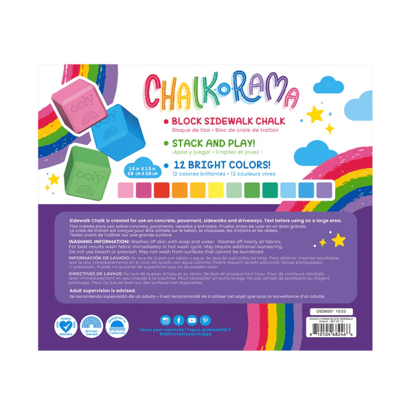 Chalk - O - Rama Block Sidewalk Chalk Set - Harmony