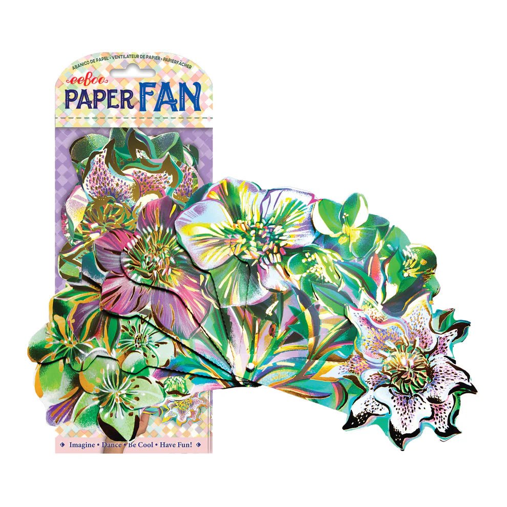 Floral Paper Fan - Harmony