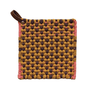 Cotton Crocheted Pot Holder w/ Leather Loop - Harmony