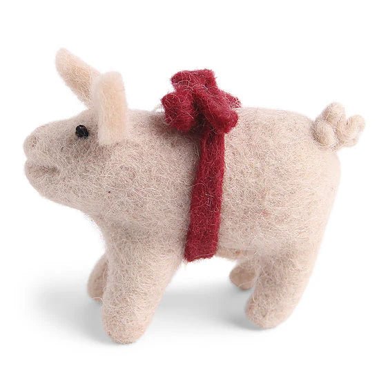 Pig with Bow Ornament - Harmony