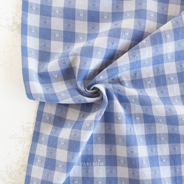 Queen of Hearts / Gingham Dobby Hearts / Alice Blue - Harmony