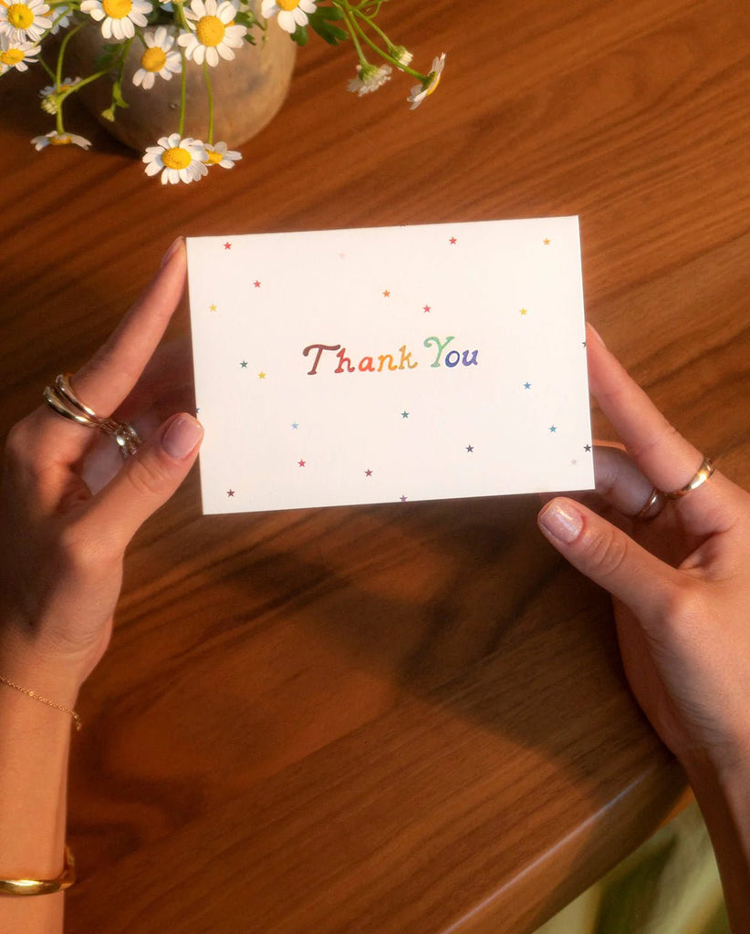 Rainbow Stars Thank You Cards Box Set - Harmony
