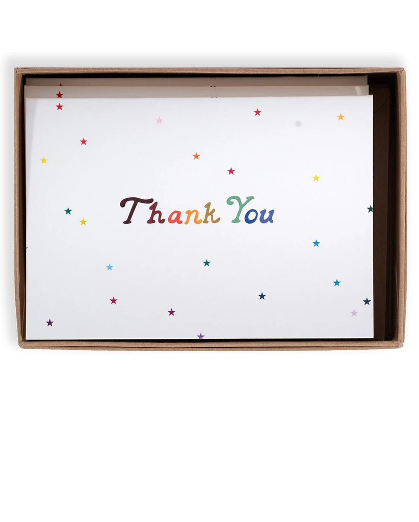 Rainbow Stars Thank You Cards Box Set - Harmony