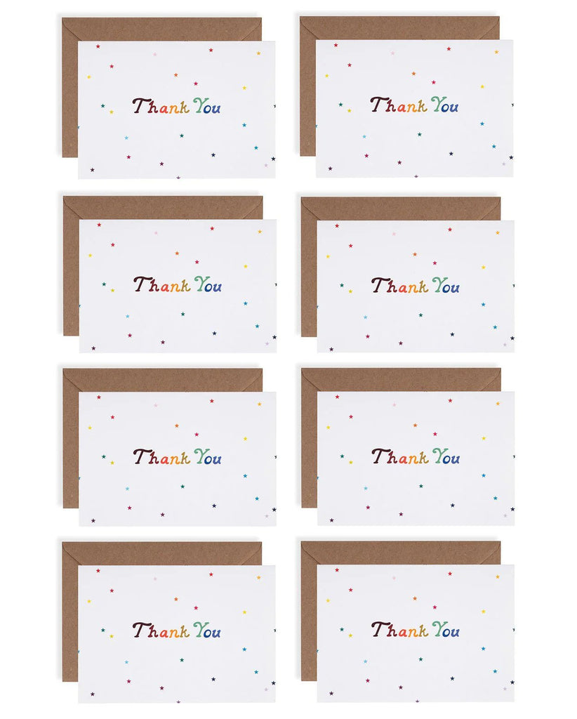 Rainbow Stars Thank You Cards Box Set - Harmony