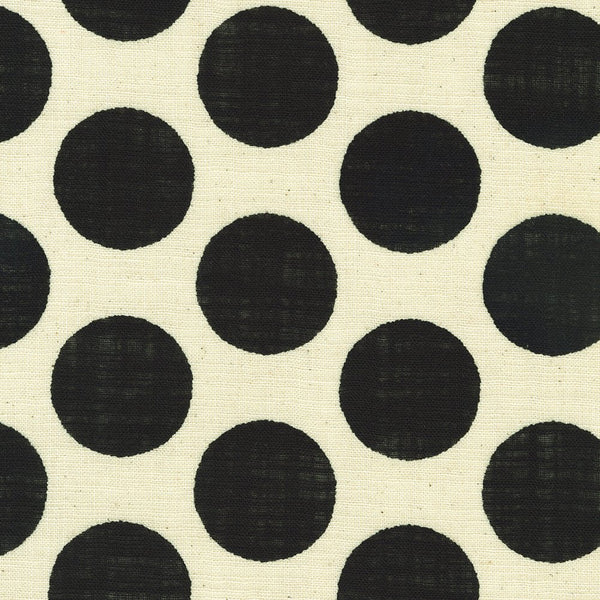 Sevenberry Cotton Slub Canvas / Black Dots - Harmony