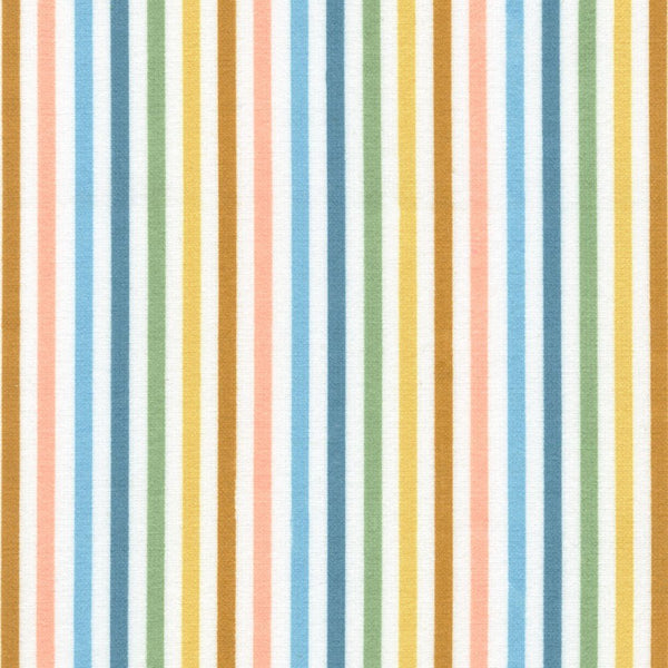 Cozy Cotton Flannel / Rainbow Stripe - Harmony