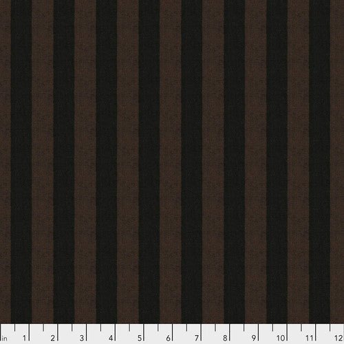 Shot Cotton Wide Stripe / Peat - Harmony