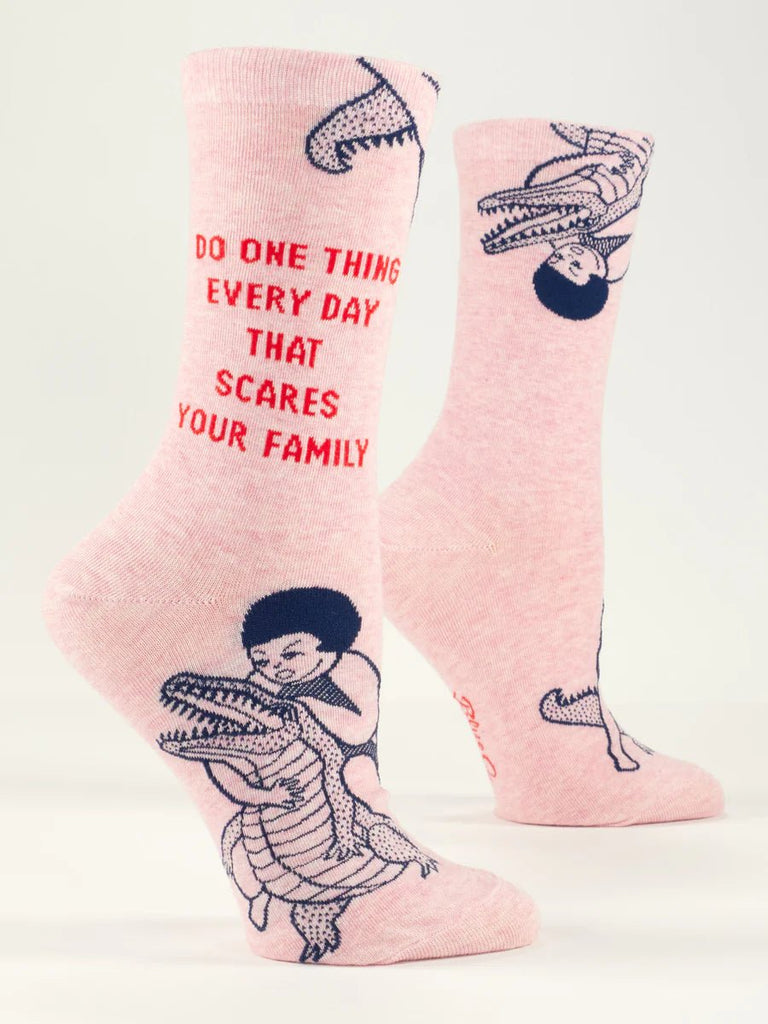 Scare Your Family Small Crew Socks - Harmony