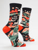 Shhh...I'm Overthinking Small Crew Socks - Harmony