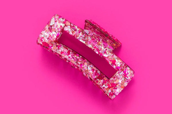 Pink Confetti Claw Clip - Harmony